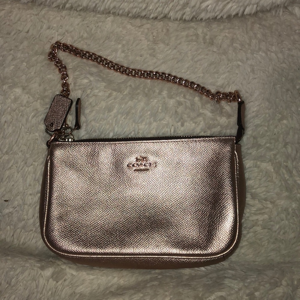 metallic mini coach purse